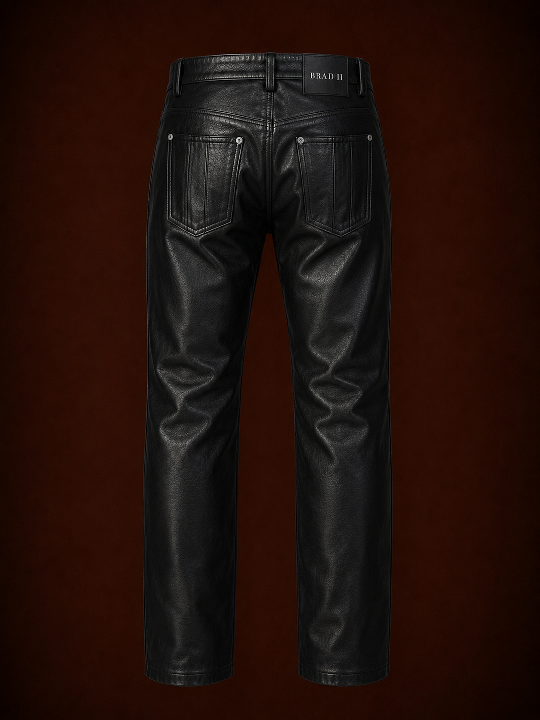 LEATHER BIKER PANT