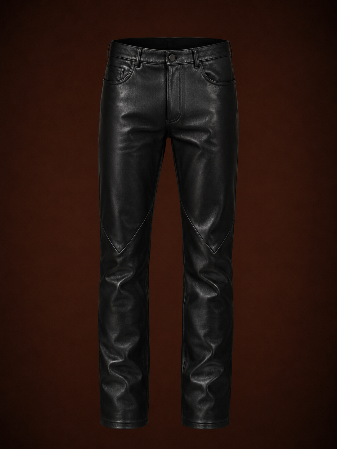 LEATHER BIKER PANT